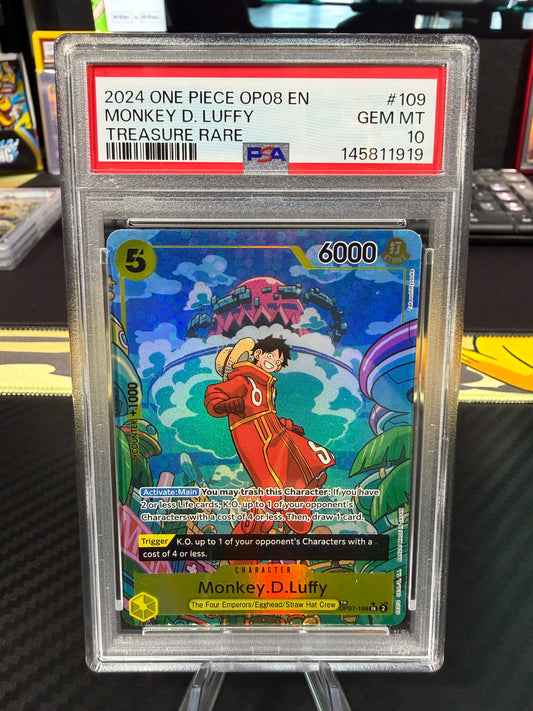 one piece graded cards Card Game Roronoa Zoro OP10-096 Royal Blood ACS 10 Gem Mint MYNTED This graded card comes as shown and fully protected. Set sail with ONE PIECE