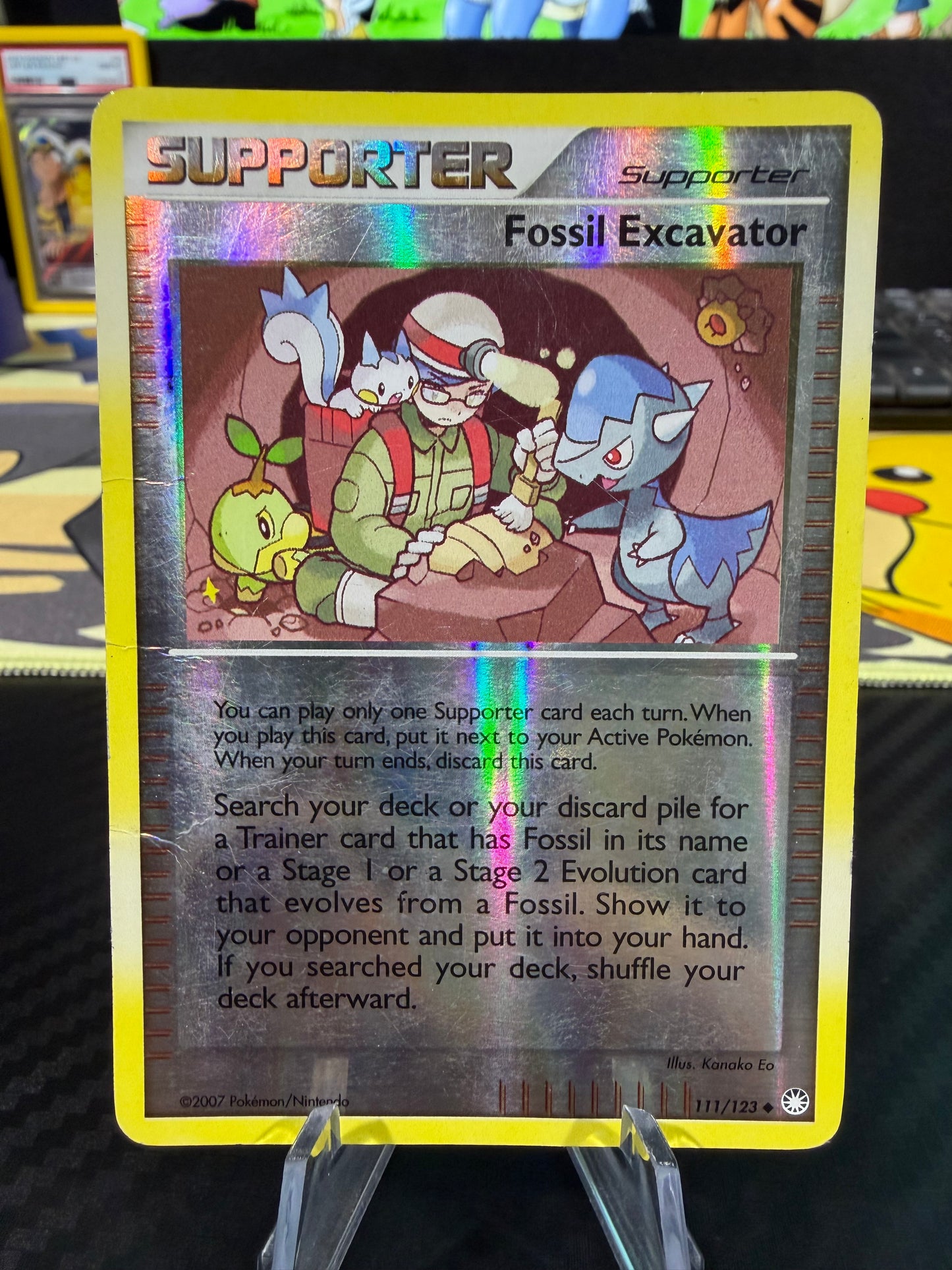 Fossil Excavator - Reverse Holo - 111/123 - Mysterious Treasures - MP/HP