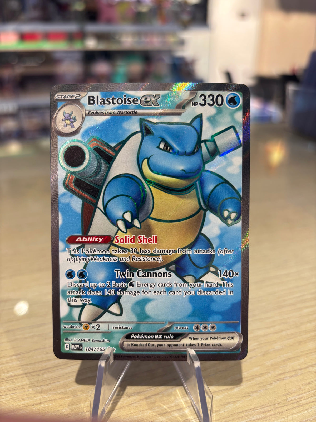 Blastoise ex - 184/165 - English 151