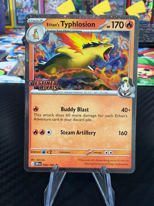 Ethan’s Typhlosion - 034/182 - Destined Rivals Stamped Promo - NM