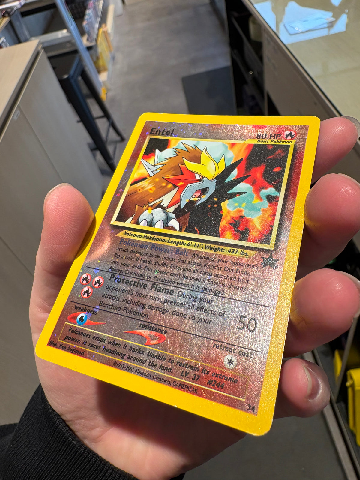 Entei - Black Star Promo 34 Reverse Holo
