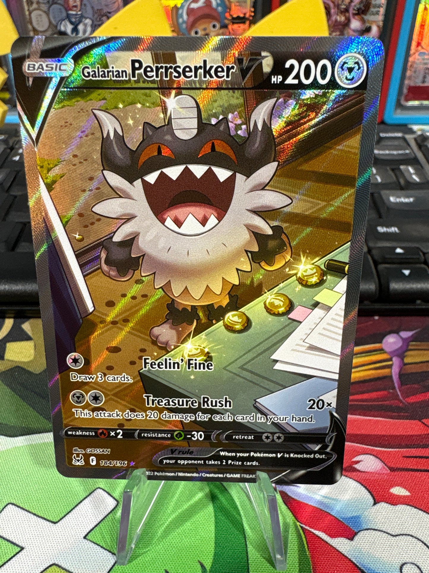 Galarian Perrserker V - 184/196 - Lost Origin