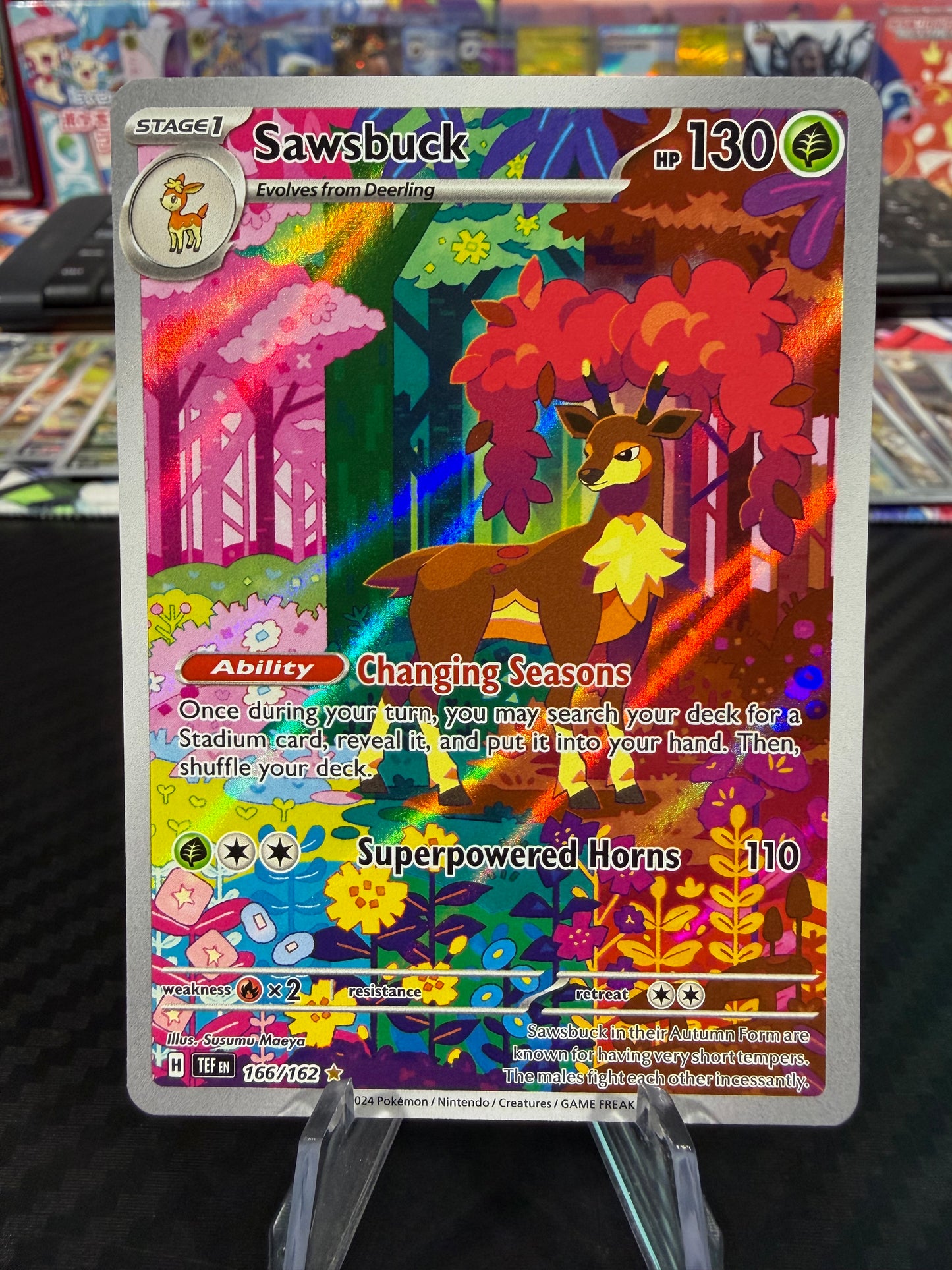Sawsbuck - 166/162 - Illustration Rare - Temporal Forces - NM