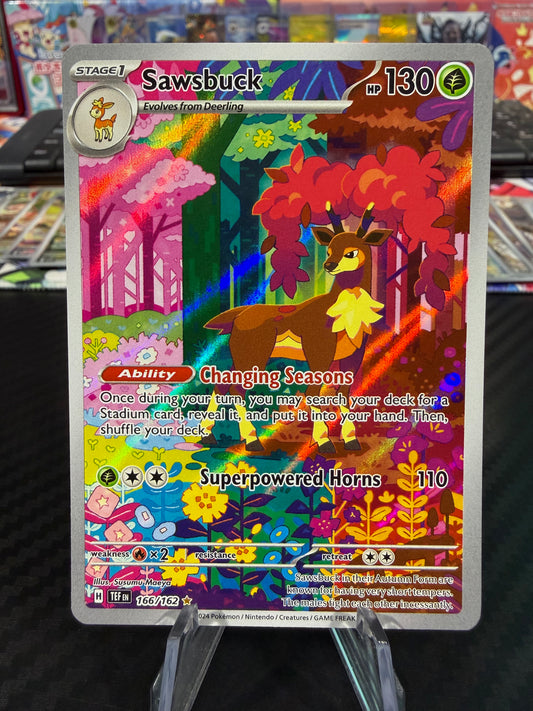 Sawsbuck - 166/162 - Illustration Rare - Temporal Forces - NM