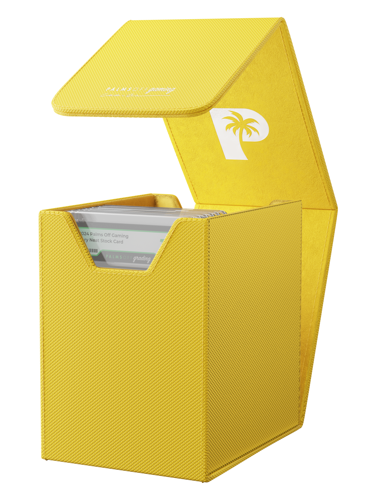 Palms Off Gaming Collector's Series Graded Card Storage Case – Small (20 Graded Cards) - YELLOW