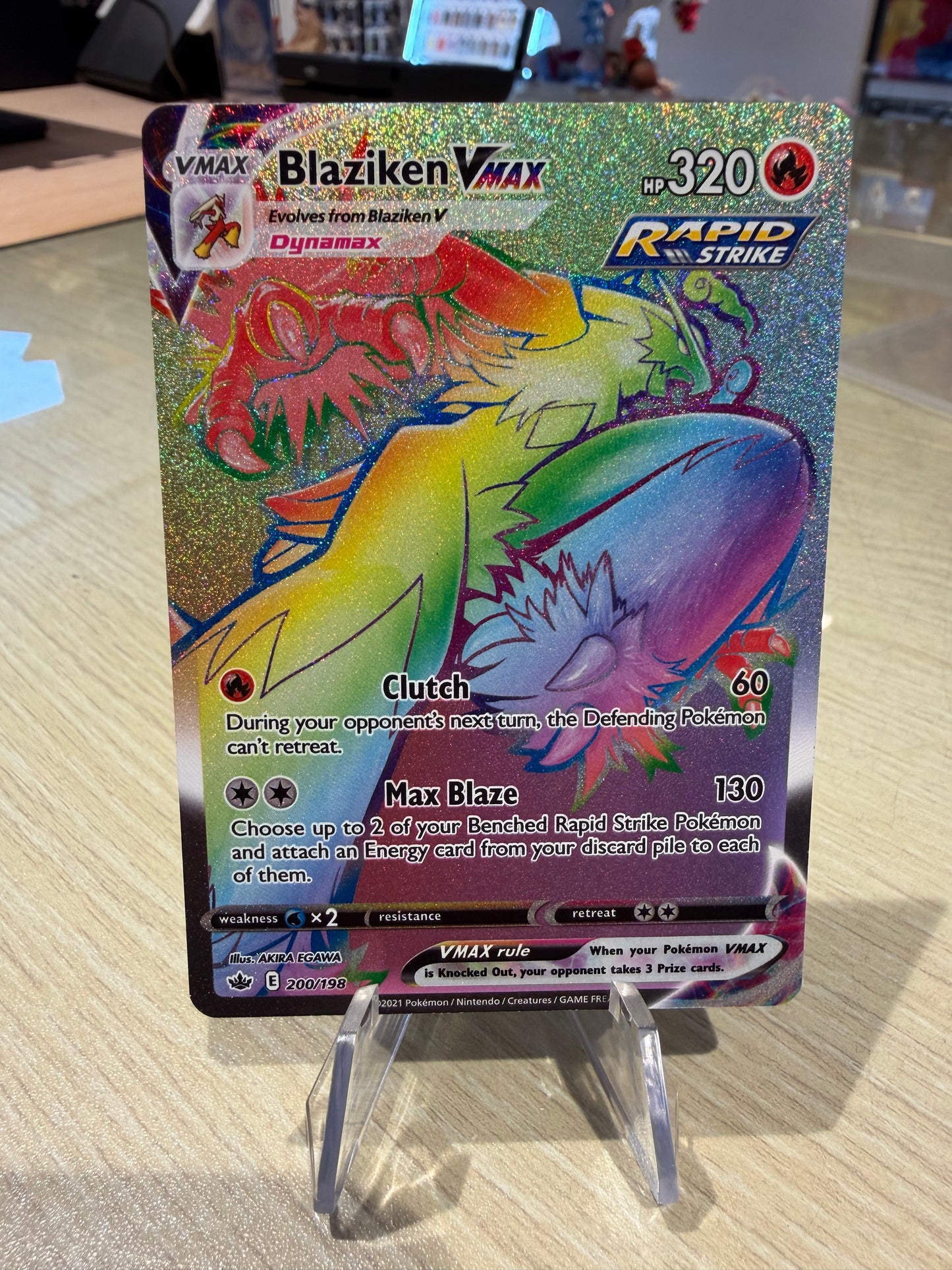 Blaziken VMax - 200/198 - Chilling Reign