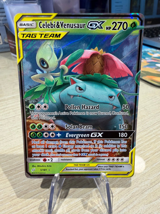 Celebi & Venusaur GX - Tag Team - 1/181 - Team Up