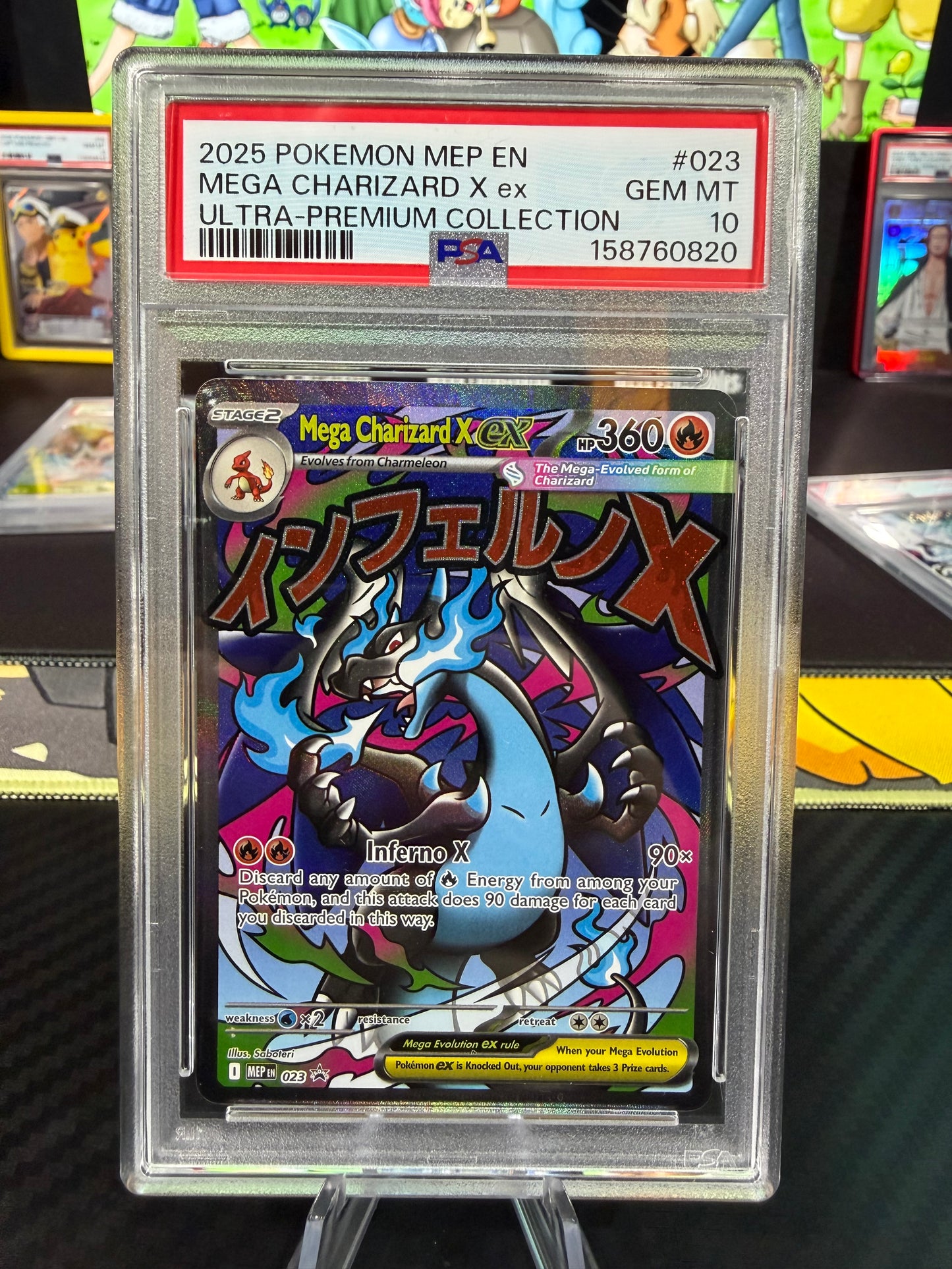 PSA 10 - Mega Charizard X Ex - MEP 023 - Mega Charizard Ultra Premium Collection
