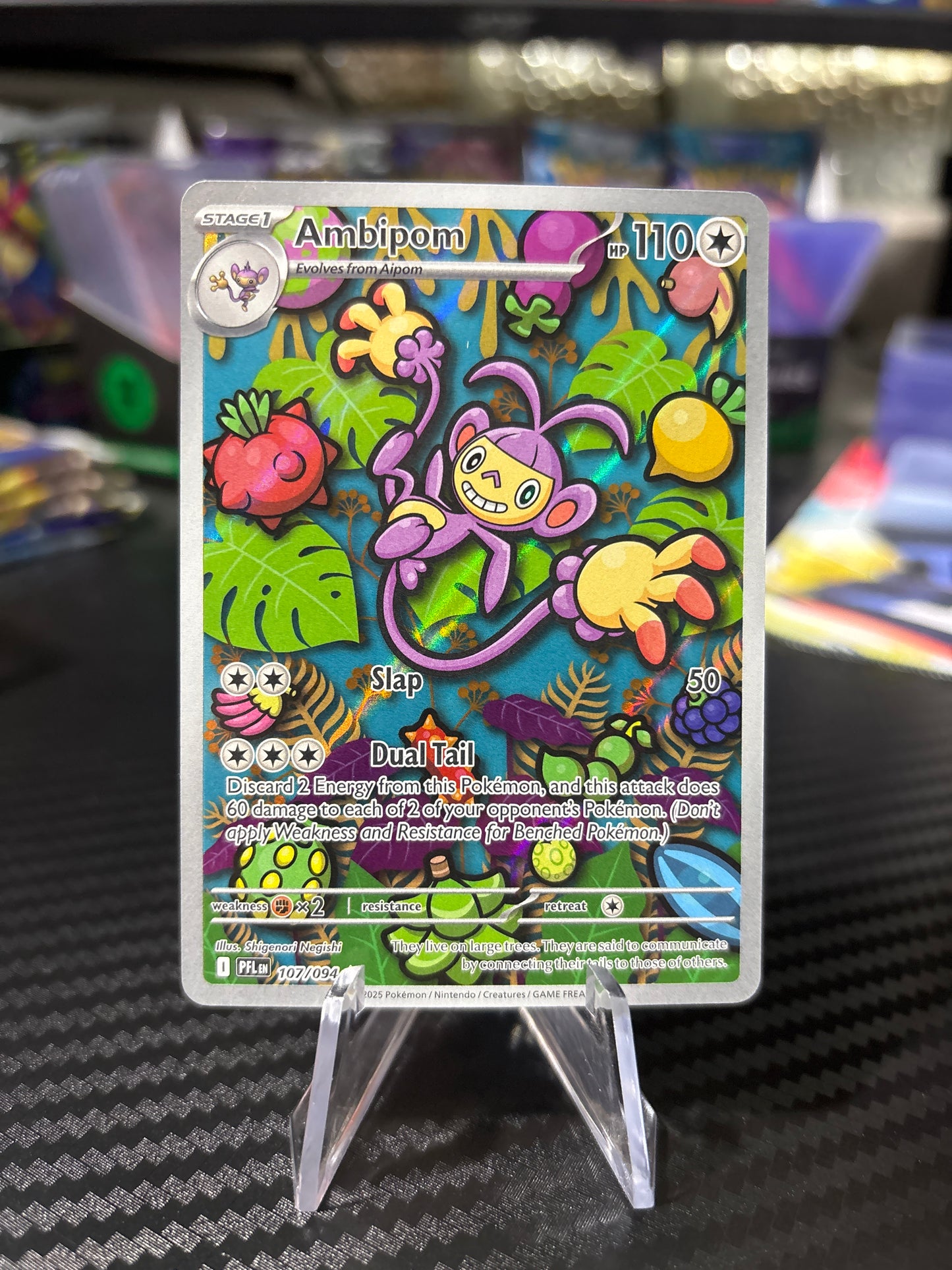 Ambipom - 107/094 - Illustration Rare - Phantasmal Flames - NM