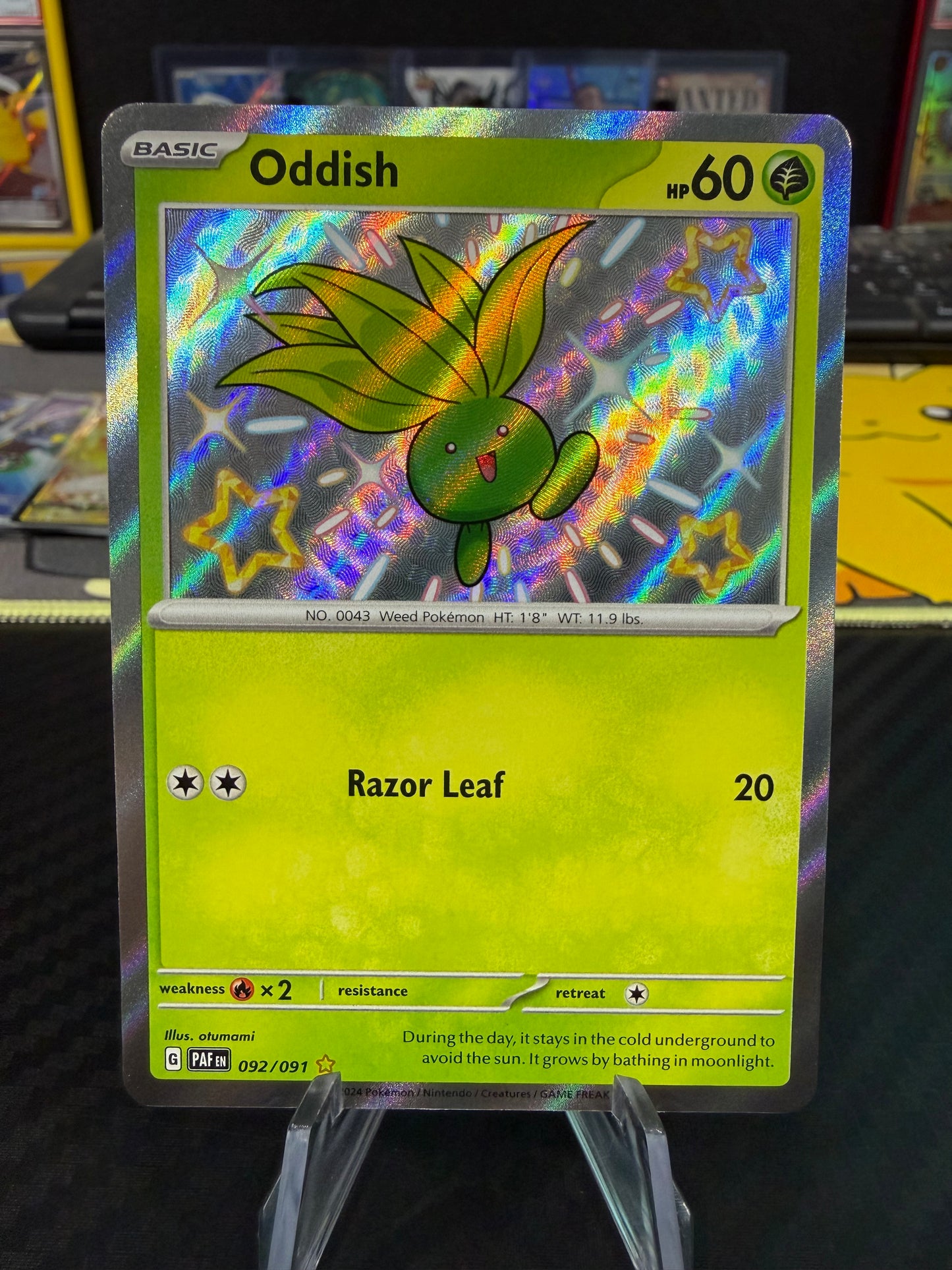 Oddish - 092/091 - Baby Shiny - Paldean Fates