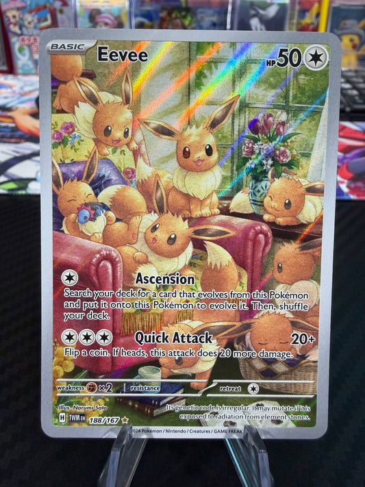 Eevee - 188/167 - Illustration Rare - Twilight Masquerade - NM