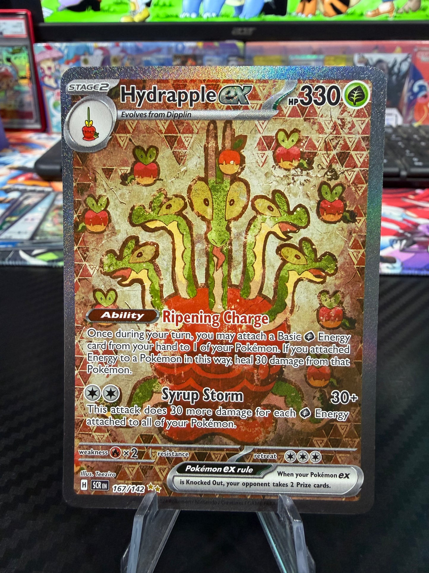 Hydrapple Ex - 167/142 - Special Illustration Rare - Stellar Crown - NM