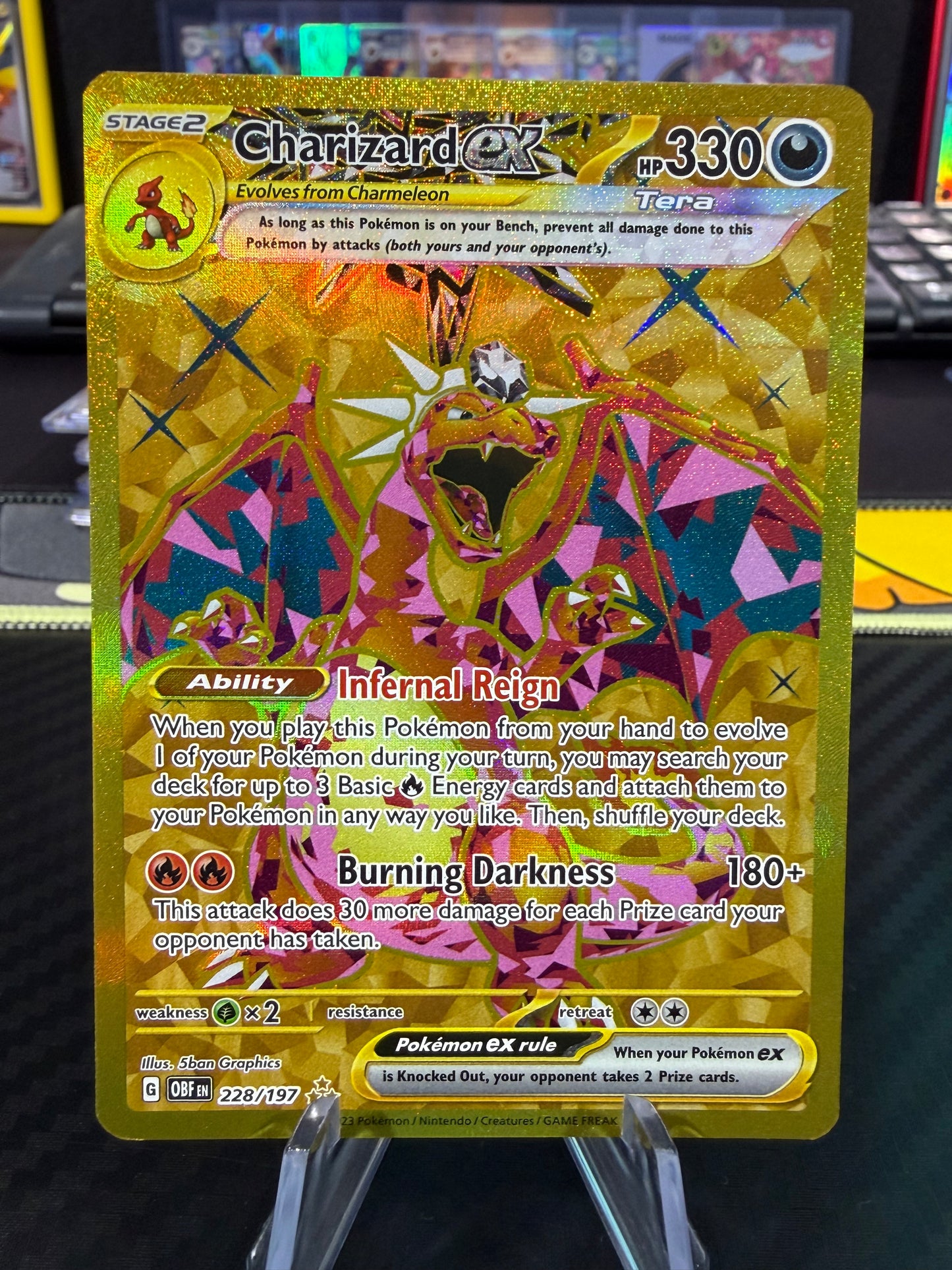 Charizard Ex - 228/197 - Hyper Rare - Obsidian Flames