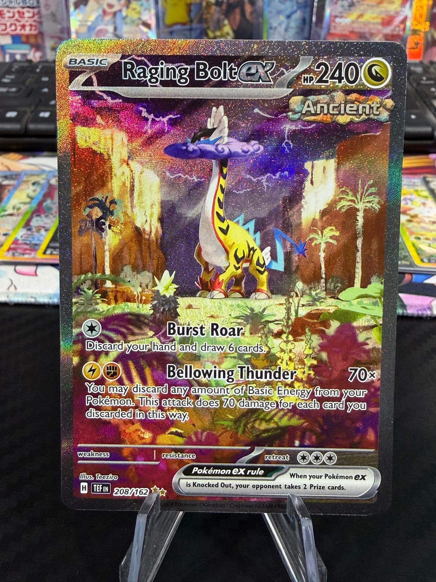 Raging Bolt - 208/162 - Special Illustration Rare - Temporal Forces - NM
