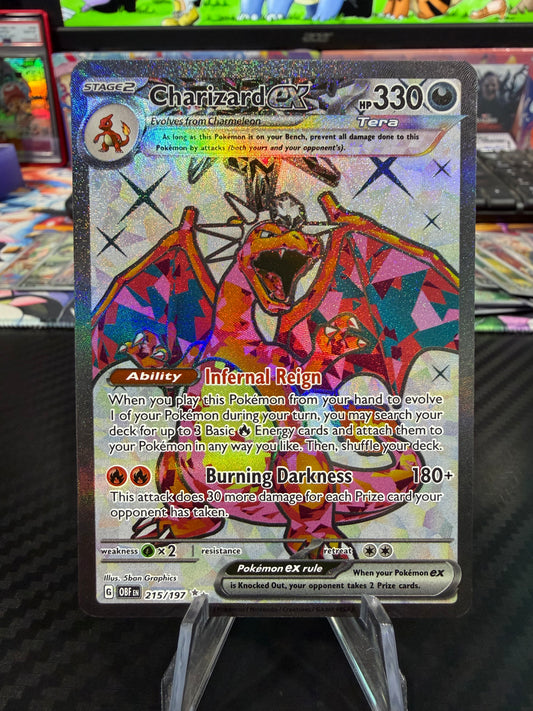 Charizard Ex - 215/197 - Full Art - Obsidian Flames - NM