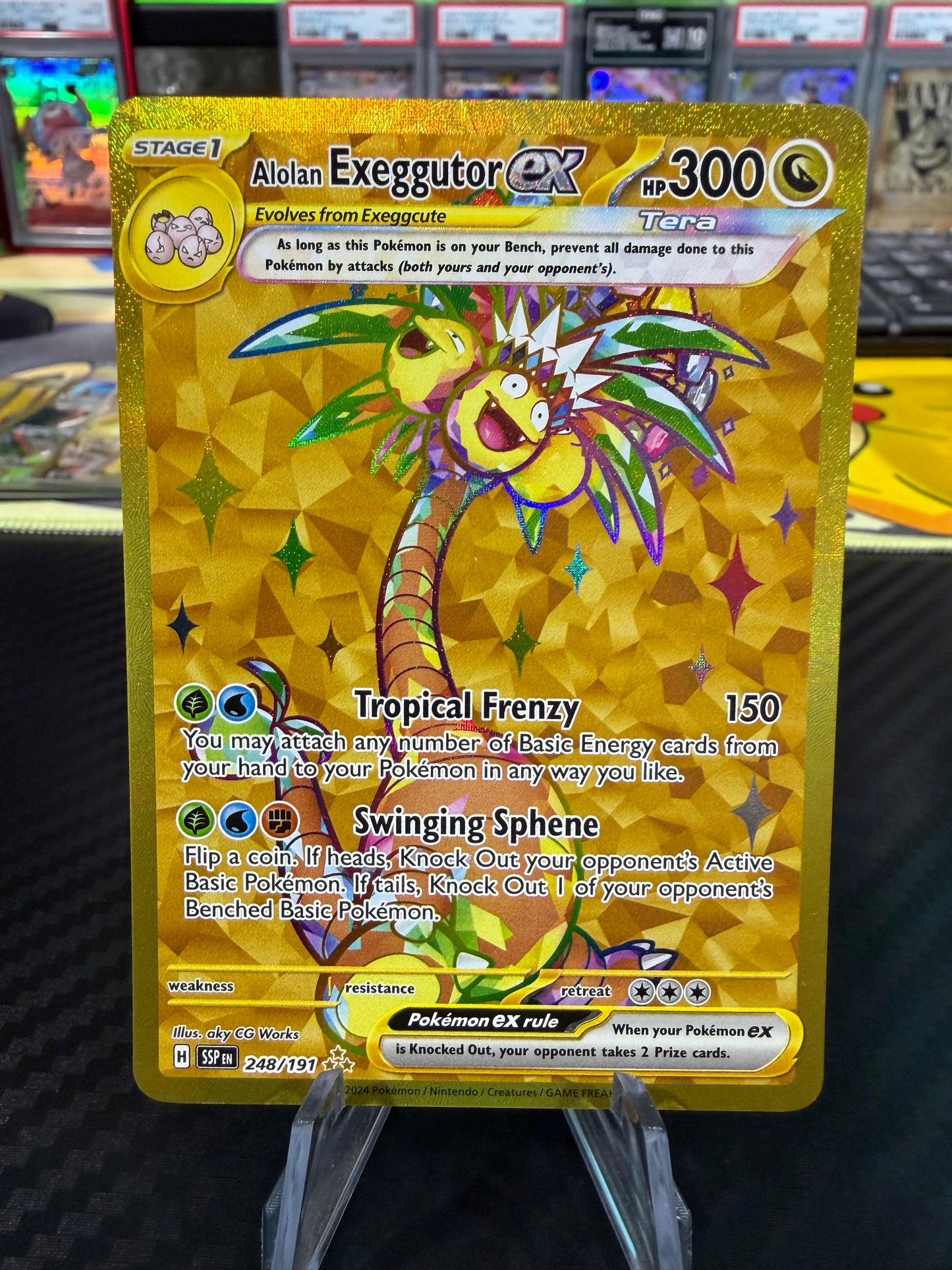 Alolan Exeggutor Ex - 248/191 - Hyper Rare - Surging Sparks - NM
