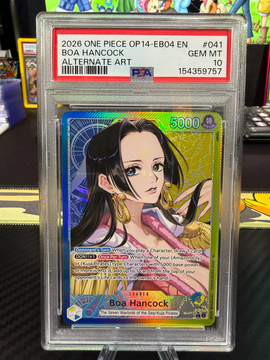 PSA 10 - Boa Hancock - Alternate Art Leader - OP14-041 - English OP14