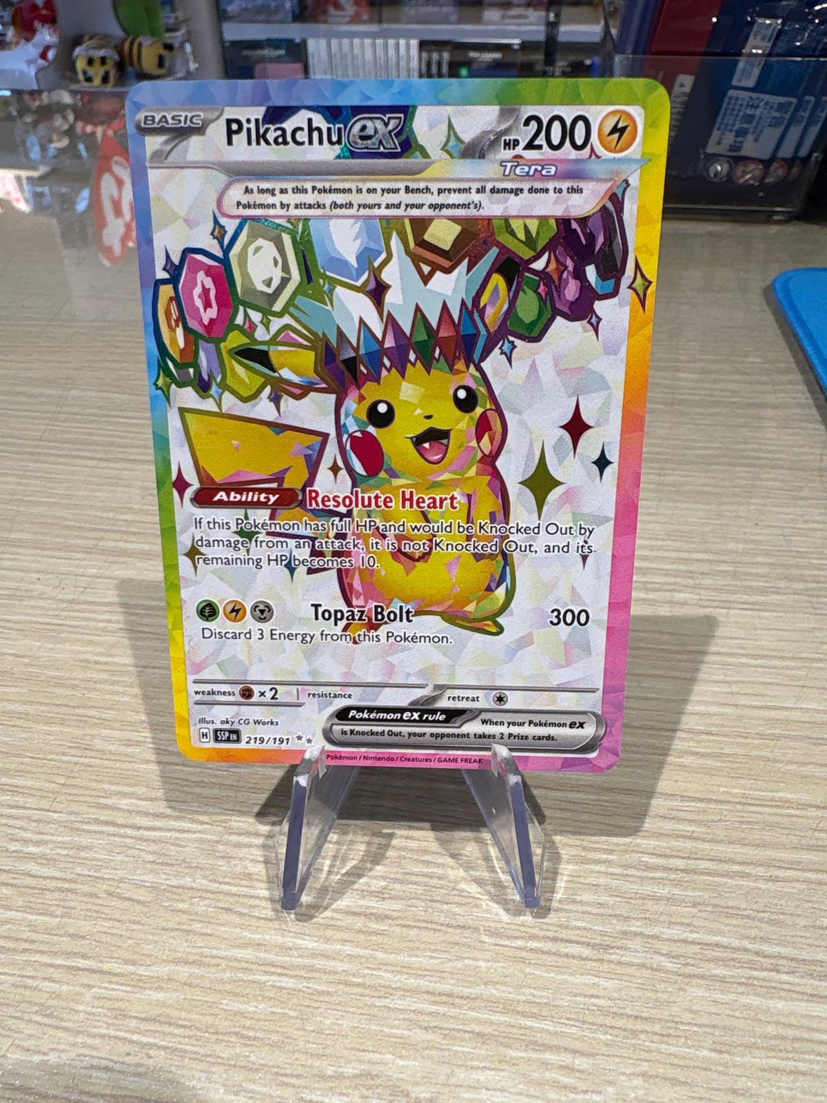 Pikachu Ex - 219/191 - Surging Sparks