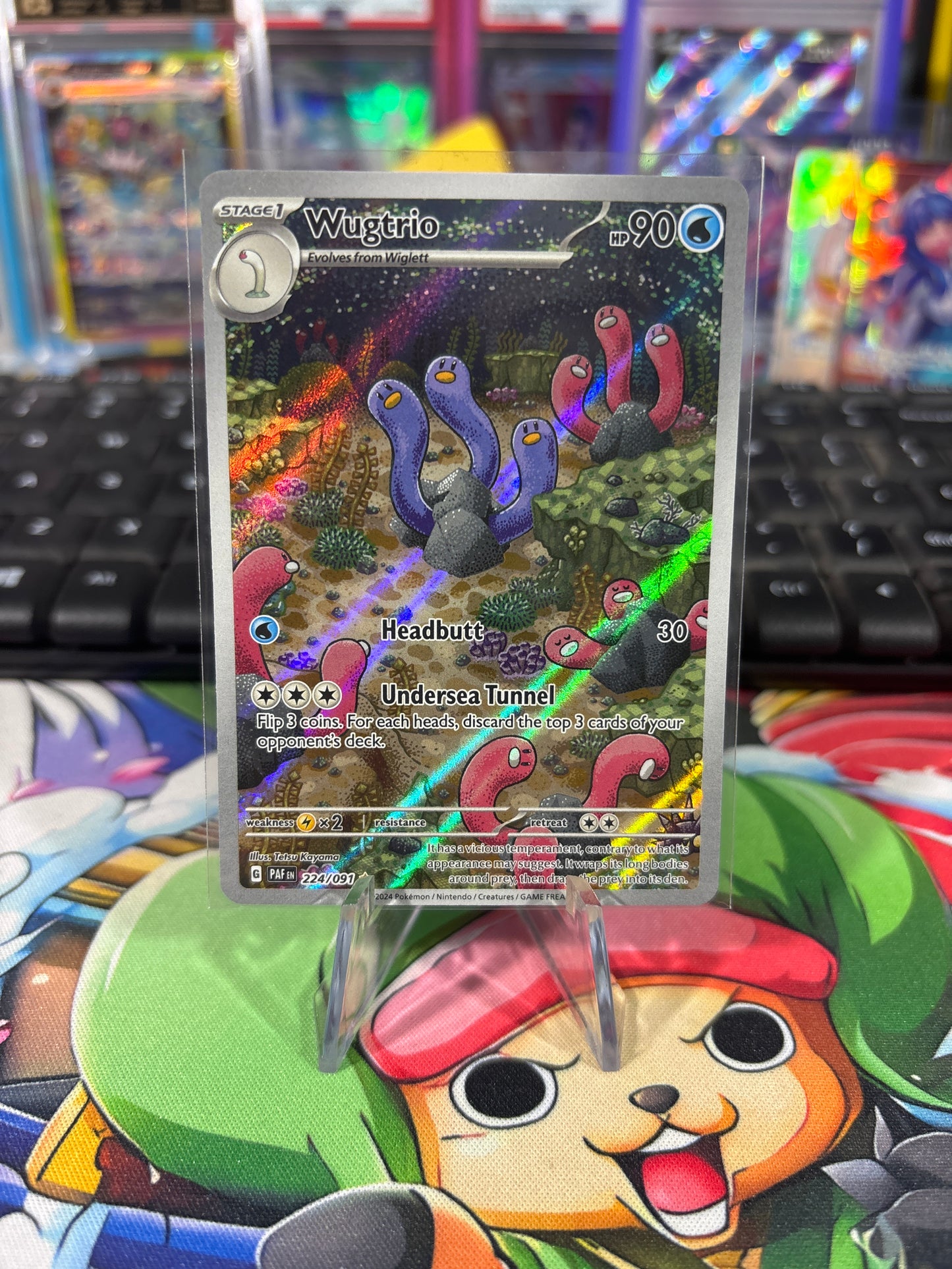 Wugtrio - 224 - Illustration Rare - Paldean fates - NM