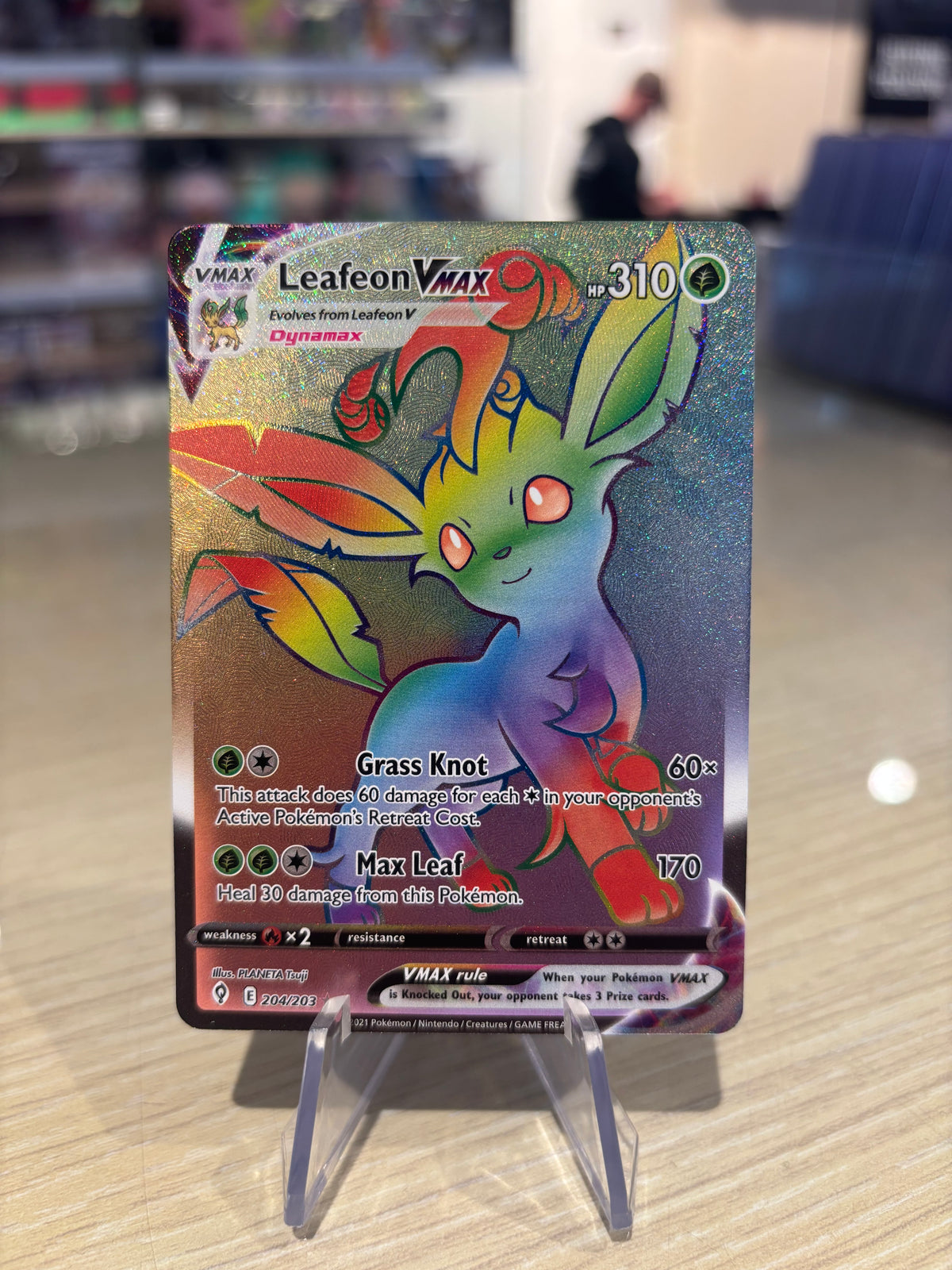 Leafeon VMAX - 204/203 - Evolving Skies