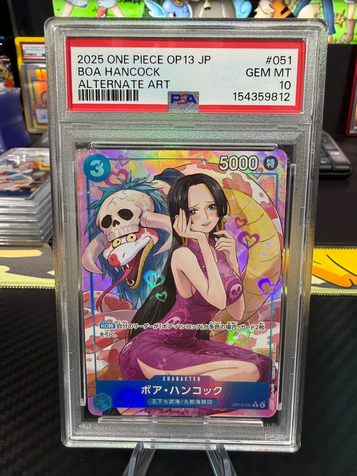 PSA 10 - Boa Hancock - Alternate Art - OP13-051 - One Piece OP13 Japanese