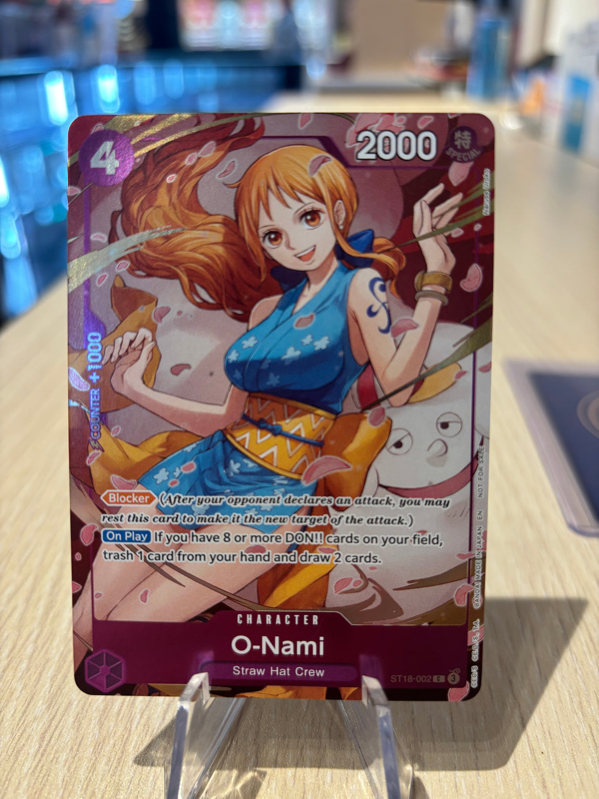 O-Nami - ST18-002 - Heroines Campaign Dash - Creased