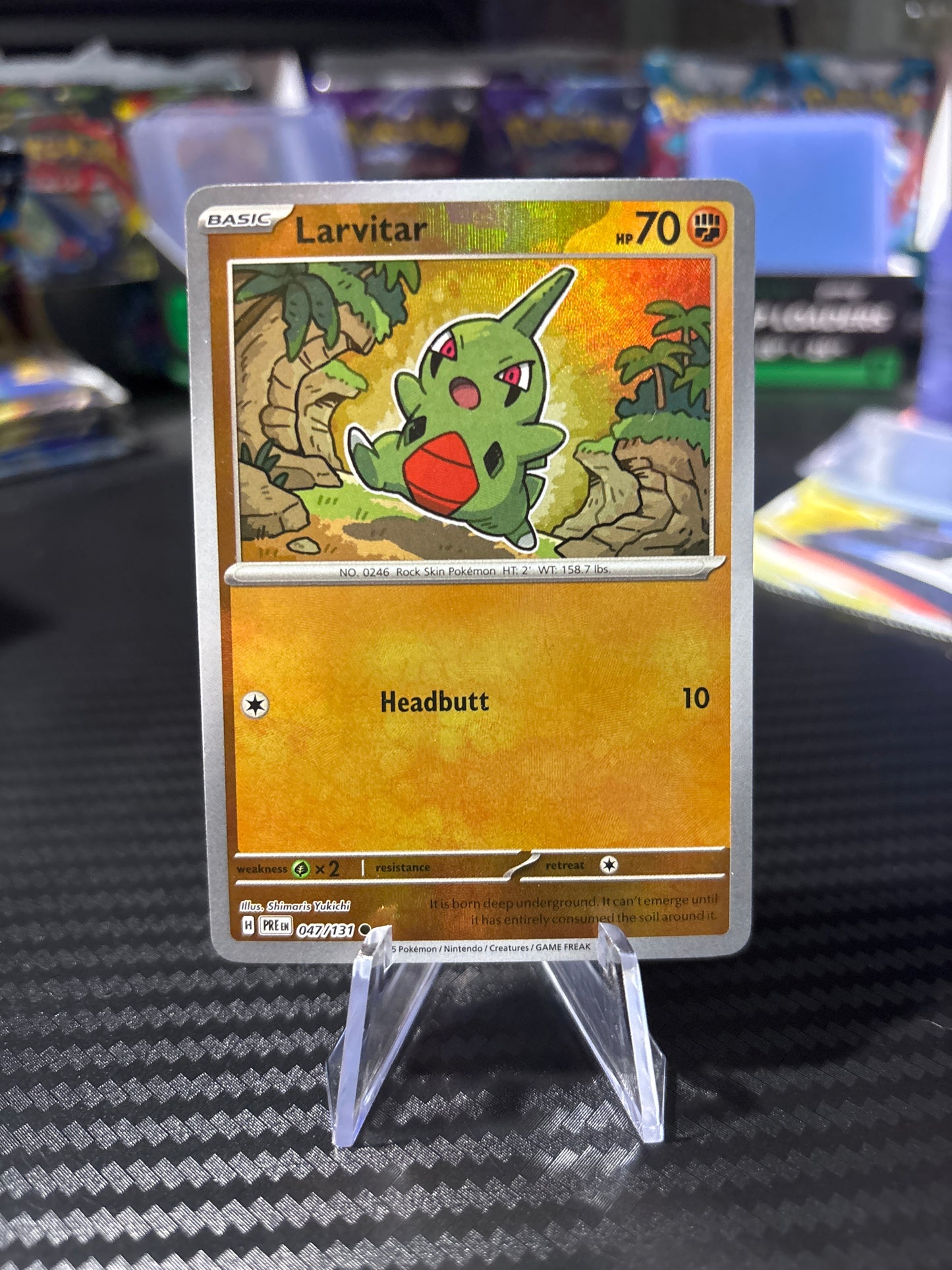 Larvitar [Masterball] #47 - Prismatic Evolutions