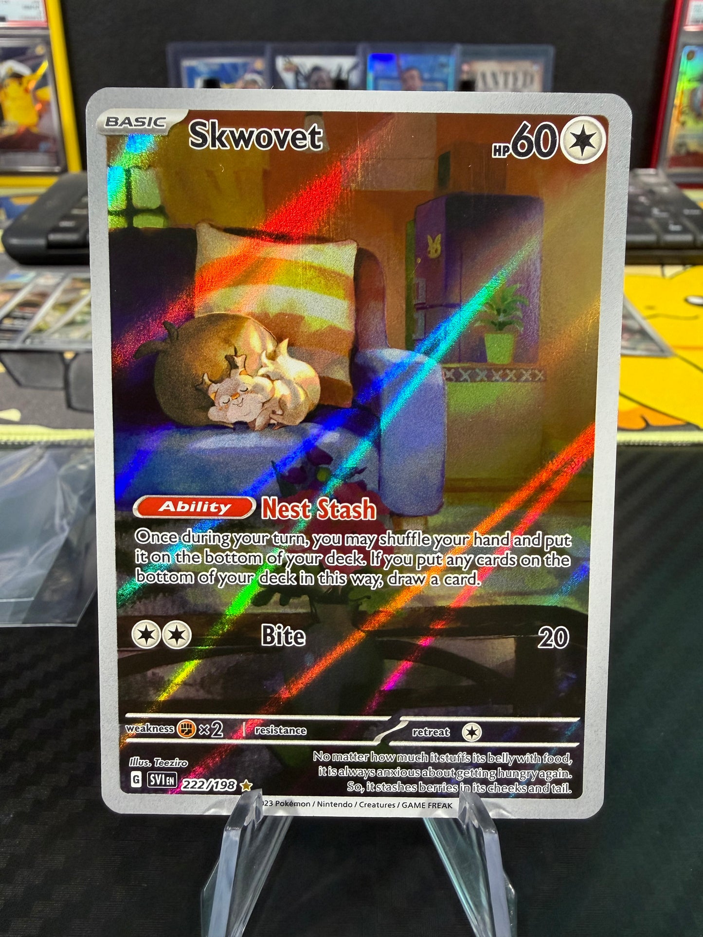 Skwovet - 222/198 - Illustration Rare - Scarlet & Violet