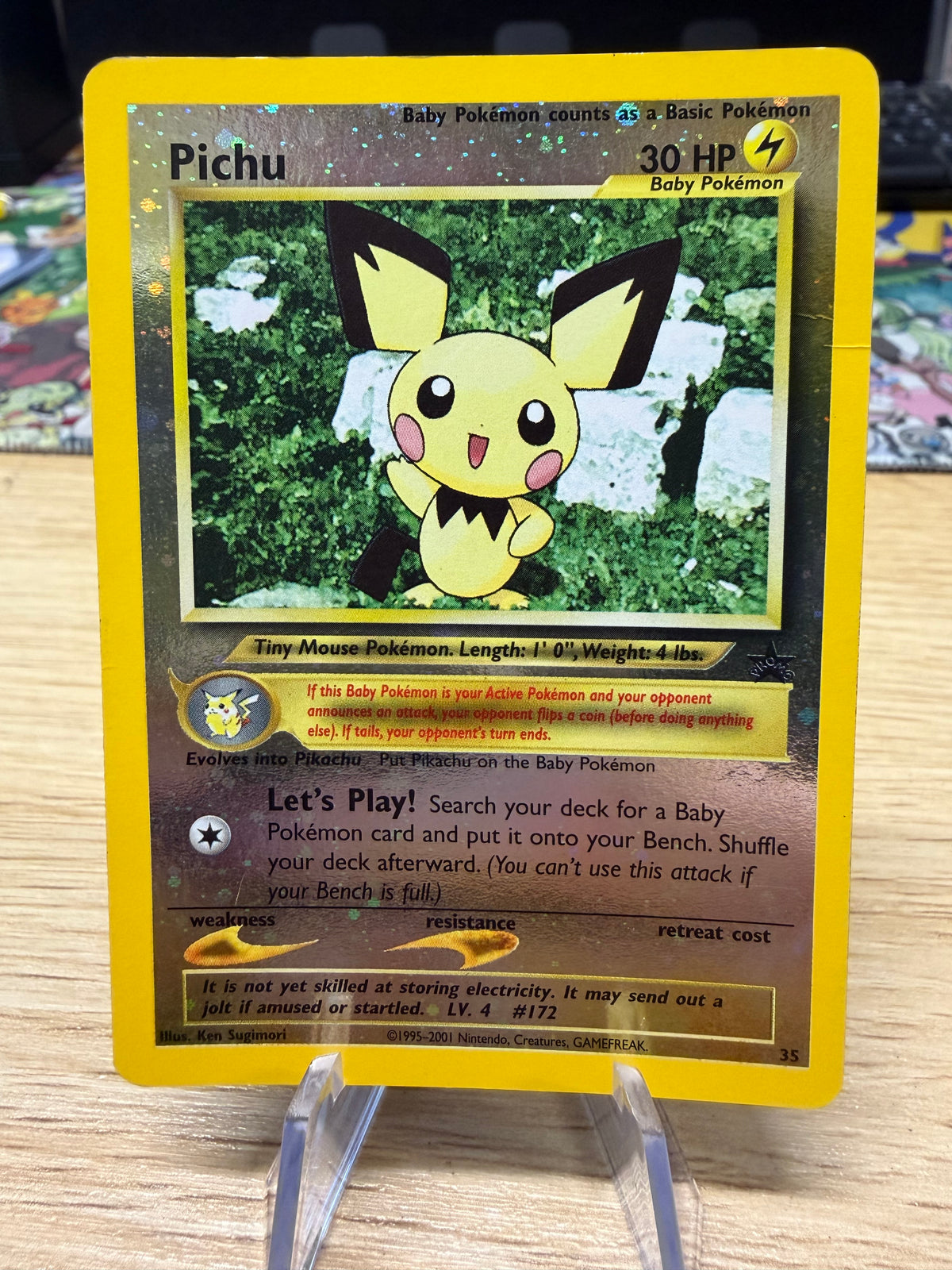 Pichu - Rev Holo Black Star Promo - 35