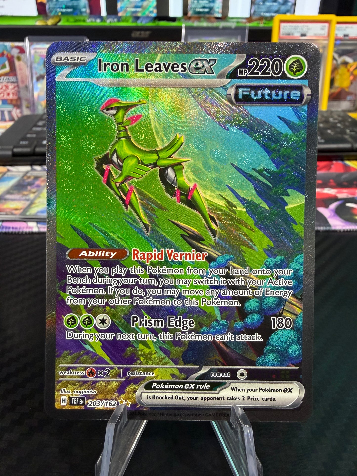 Iron Leaves Ex - 203/162 - Special Illustration Rare - Temporal Forces - NM