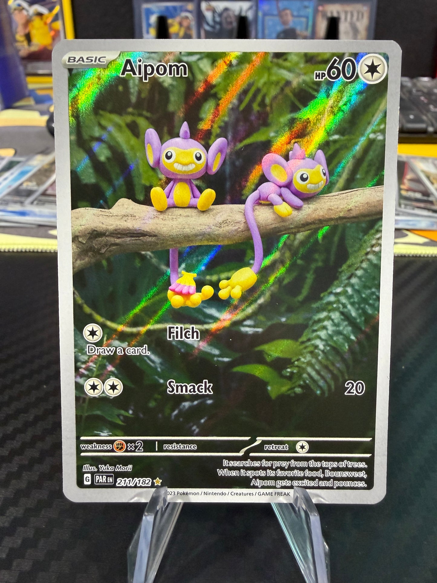 Aipom - 211/182 - Illustration Rare - Paradox Rift