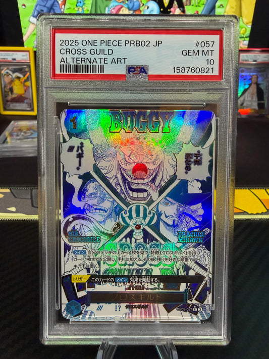 PSA 10 - Cross Guild - Alternate Art Event - OP09-057 - Japanese PRB02