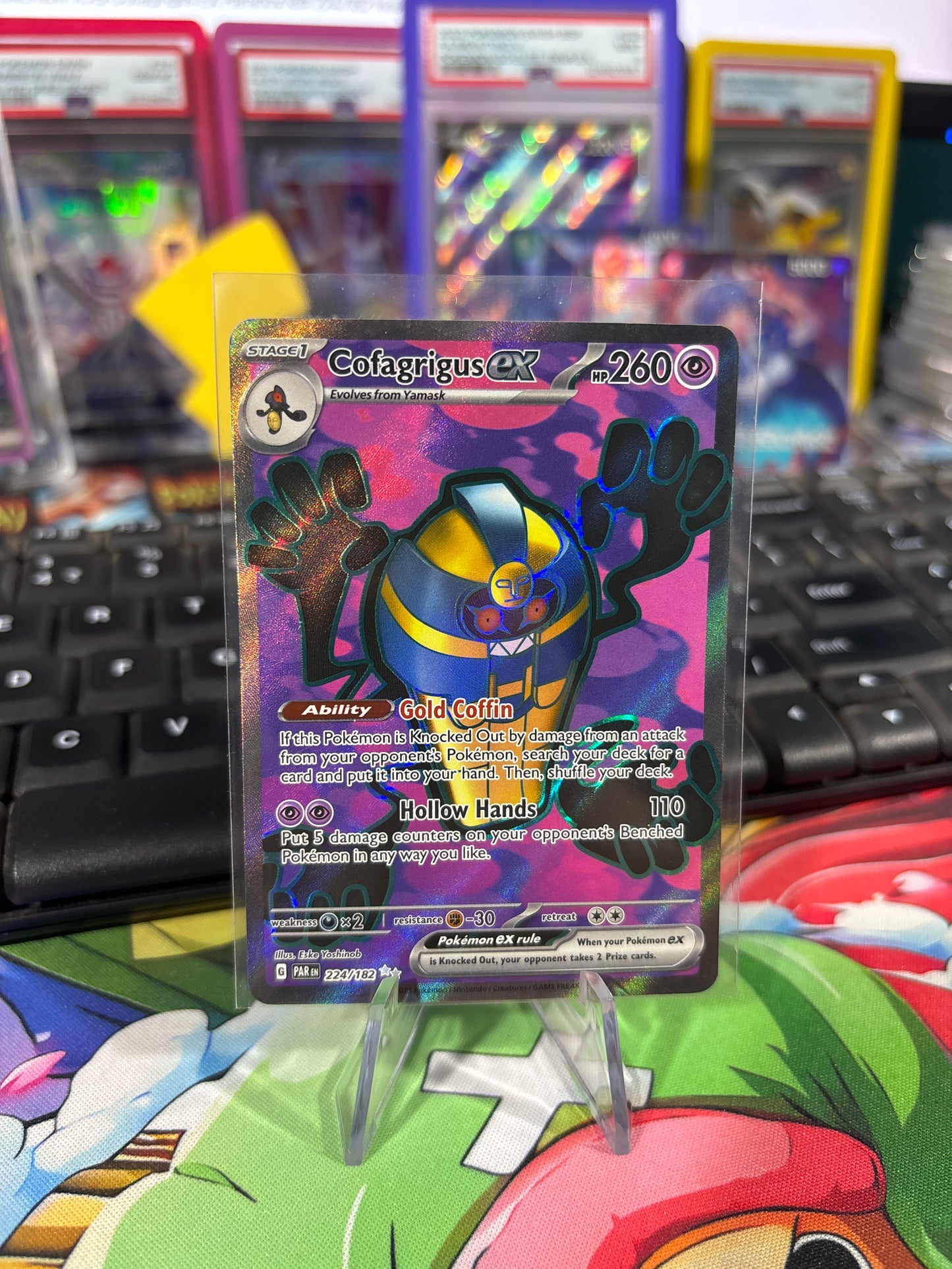 Cofagrigus EX - 224/182 - Full Art - Paradox Rift - NM