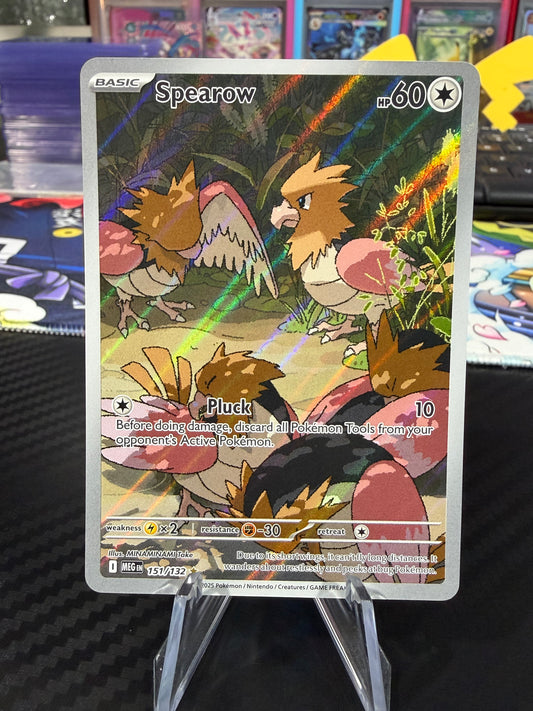 Spearow - 151/132 - Illustration Rare - Mega Evolutions - NM