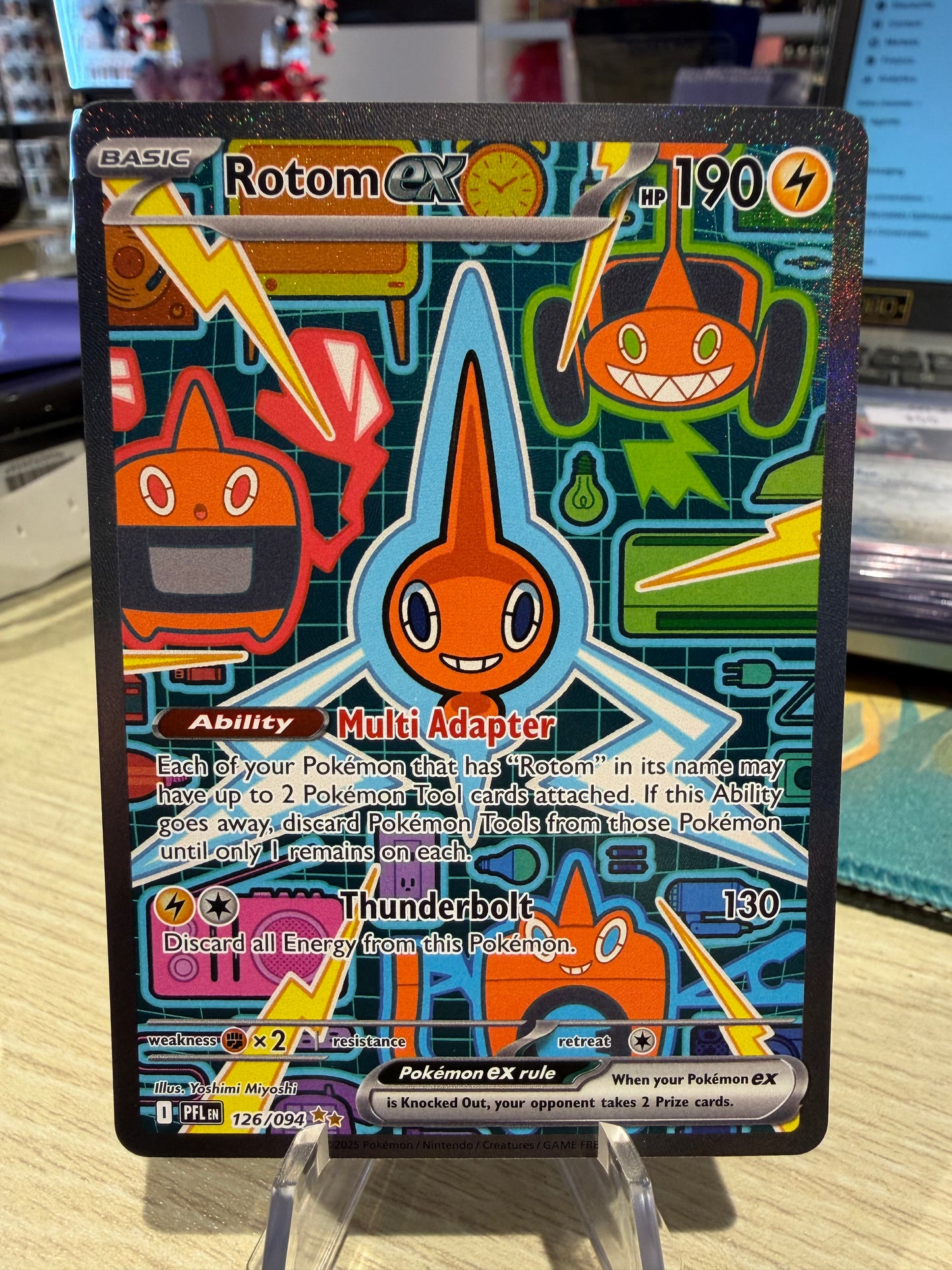 Rotom EX - 126/094 - Special Illustration Rare - Phantasmal Flames