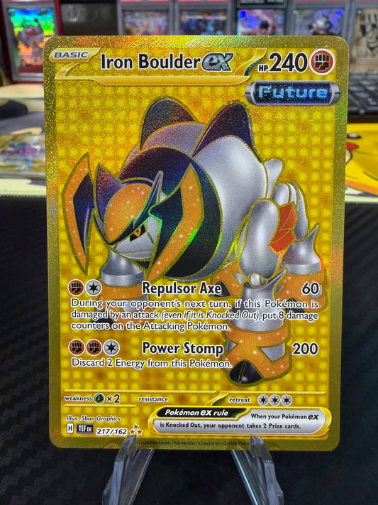 Iron Boulder Ex - 217/162 - Hyper Rare - Temporal Forces - NM