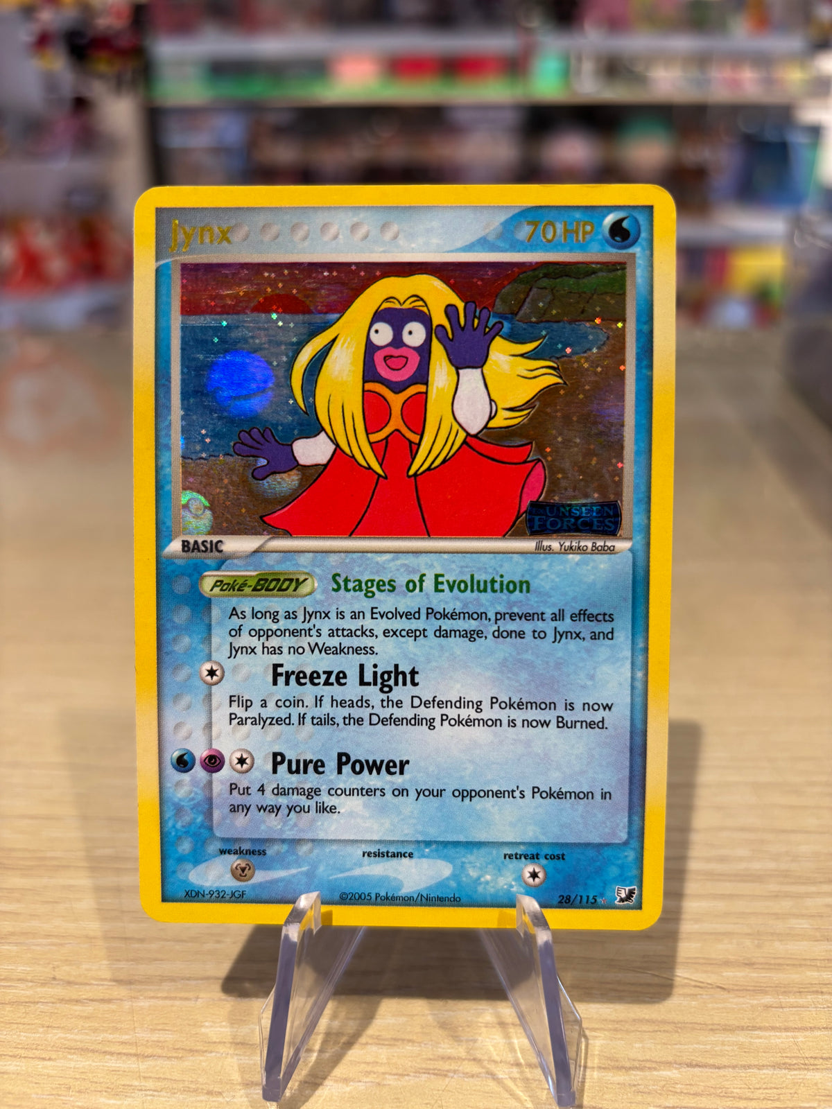 Jynx - 28/115 - EX Unseen Forces Stamped
