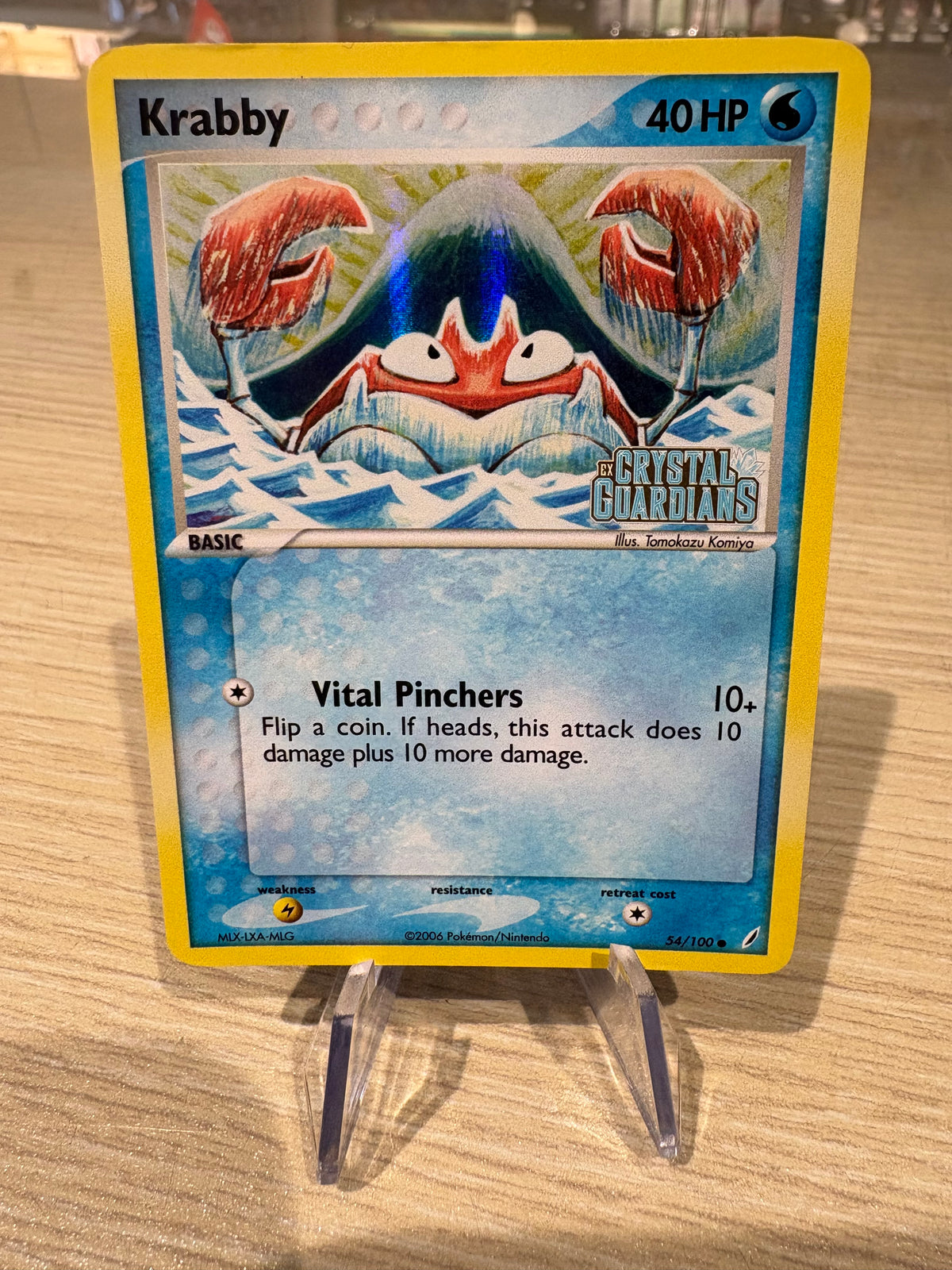 Krabby - 54/100 - Crystal Guardian Stamped Holo