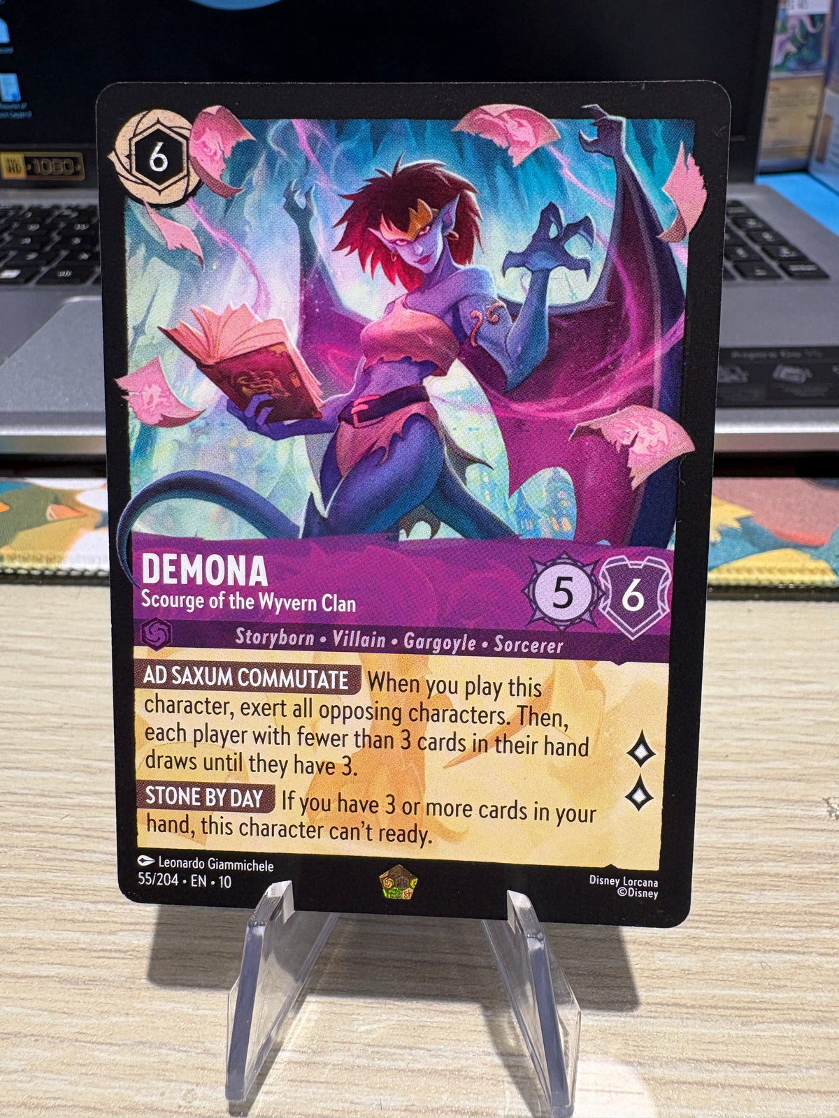 Demona - 55/204 Non-Foil - Lorcana Whispers in the Well
