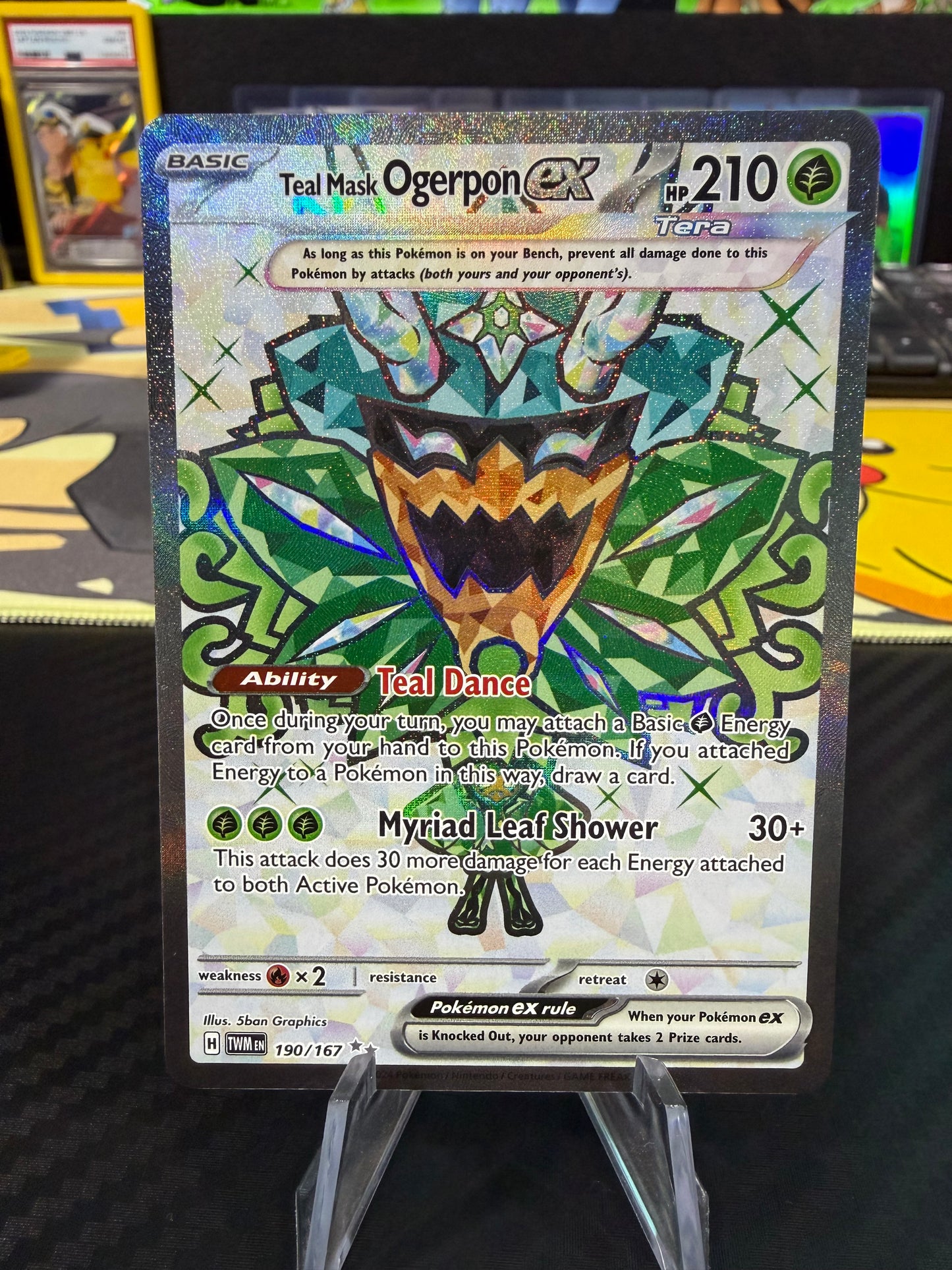 Teal Mask Ogerpon Ex - 190/167 - Full Art - Twilight Masquerade