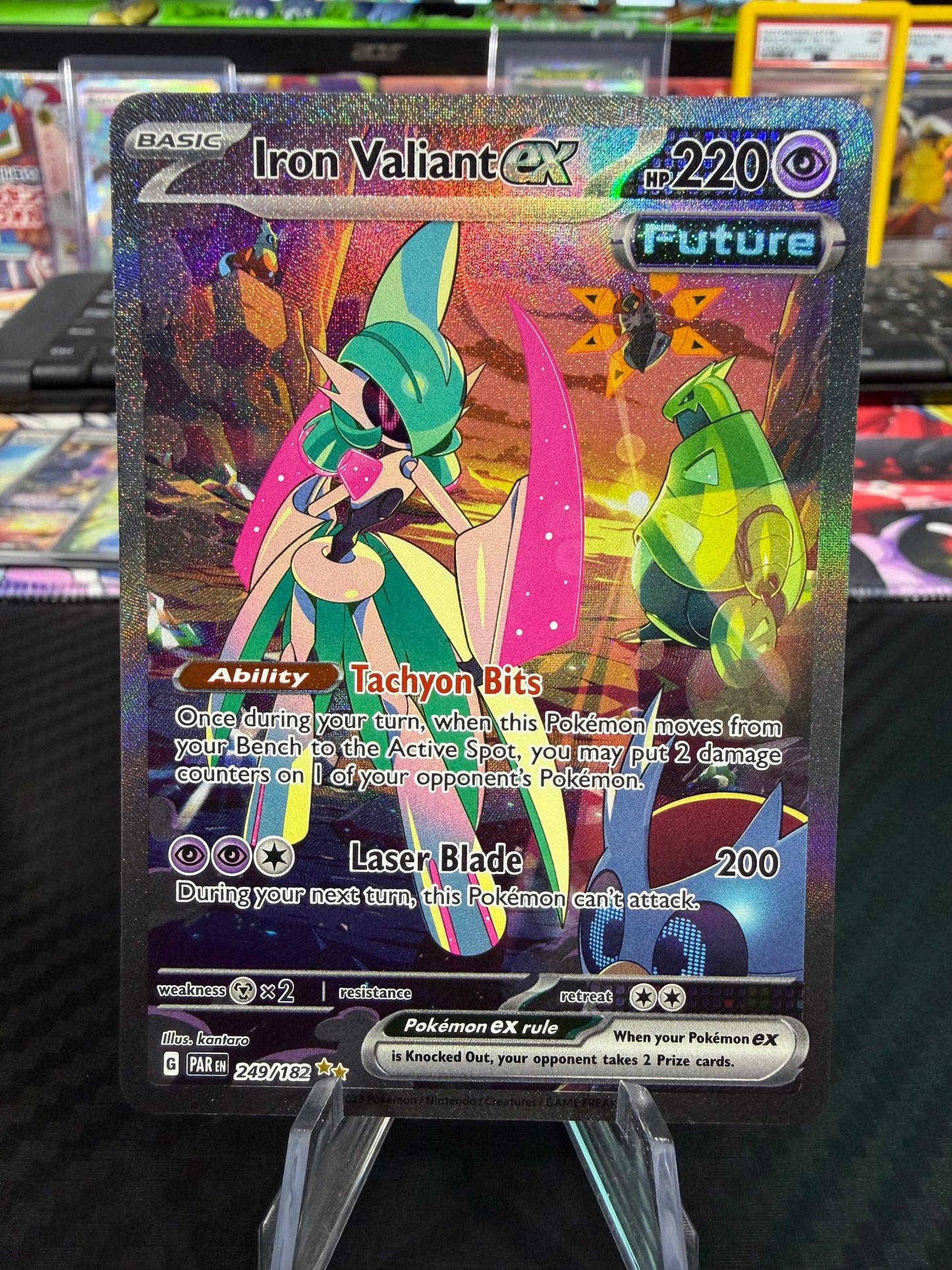 Iron Valiant Ex - 249/182 - Special Illustration Rare - Paradox Rift - NM
