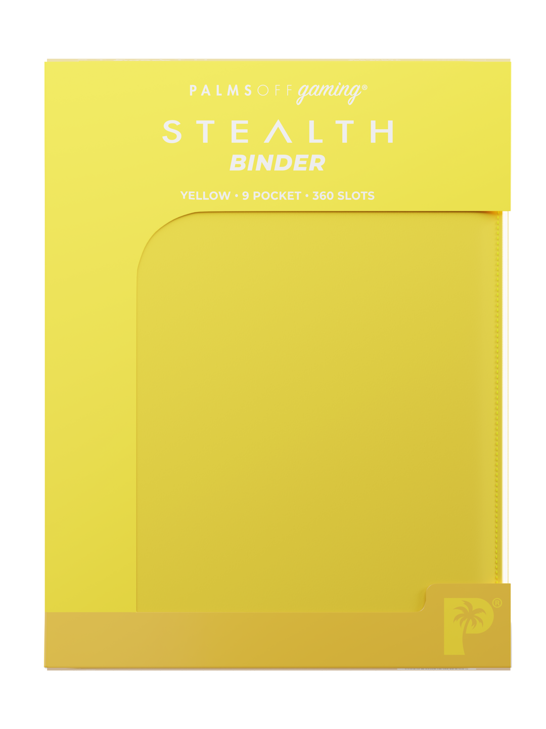 Palms Off Gaming - Stealth 9 Pocket Zip Binder - 360 Slots - YELLOW