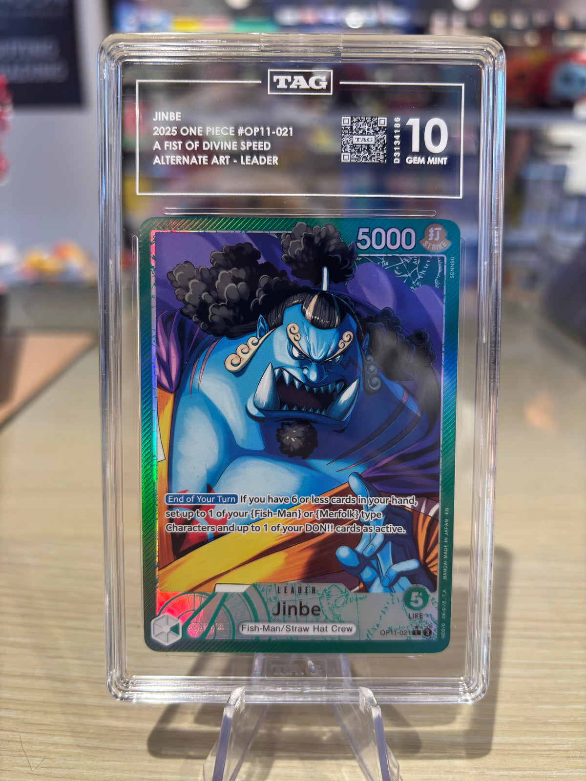 TAG 10 - Jinbe - OP11-021 - A Fist Of Divine Speed