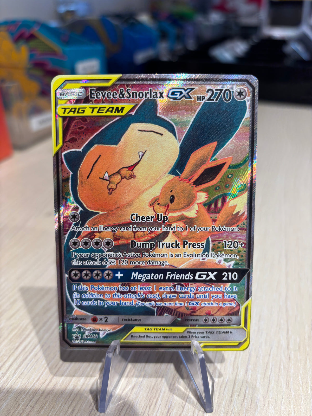 Eevee & Snorlax GX - SM169 - Sun & Moon Black Star Promo