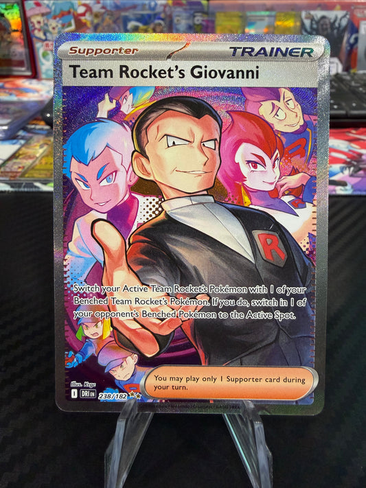 Team Rocket’s Giovanni - 238/182 - Special Illustration Rare - Destined Rivals - NM