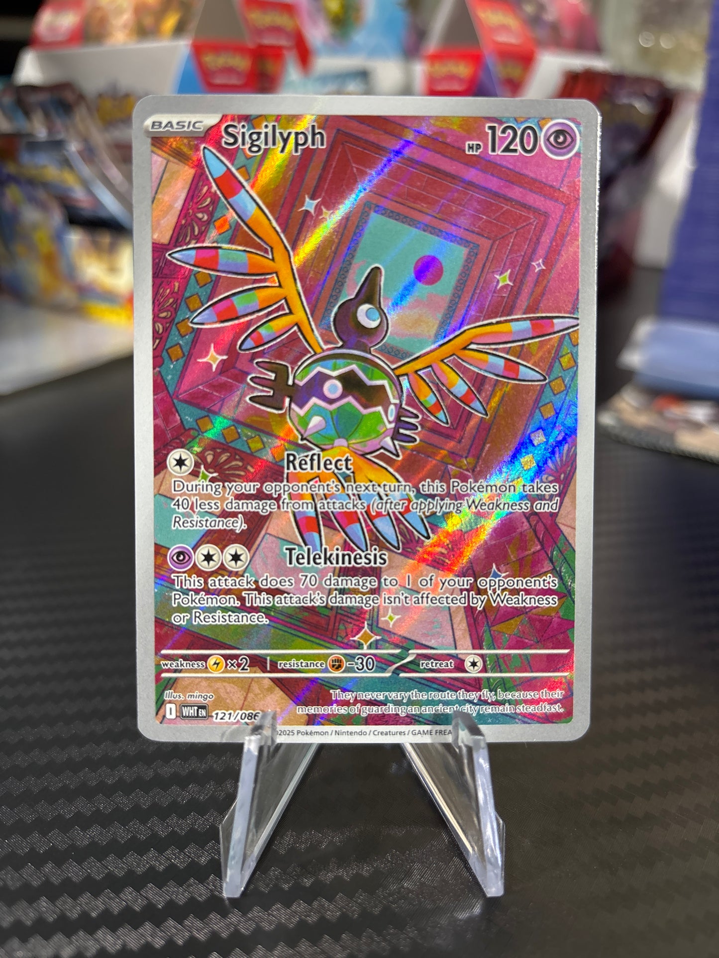 Sigilyph #121 - Illustration Rare - White Flare