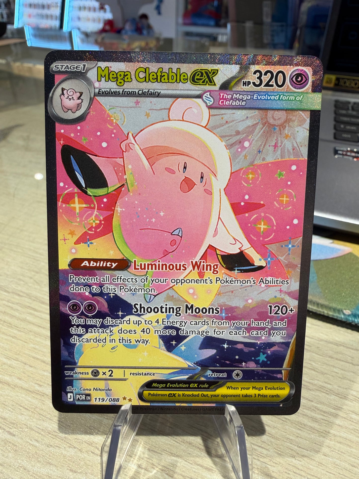 Mega Clefable Ex - 119/088 - Special Illustration Rare - Perfect Order