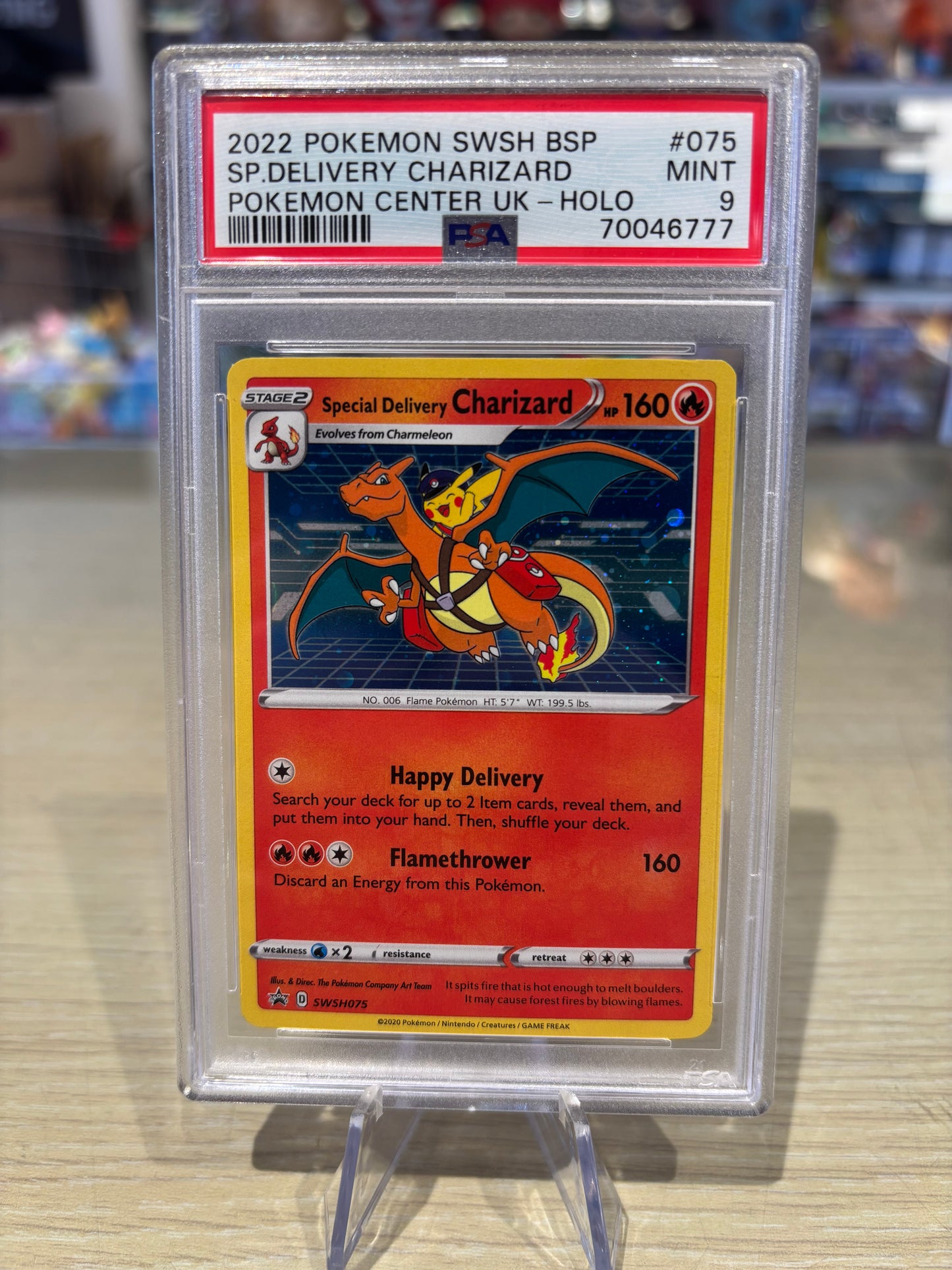 PSA 9 - Special Delivery Charizard - SWSH075 - Sword & Shield Promo
