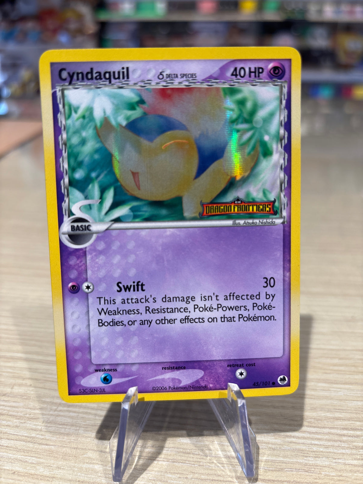 Cyndaquil 45/101 Dragon Frontiers Stamped