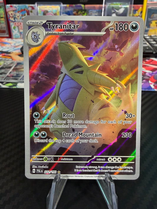 Tyranitar - 222/193 - Illustration Rare - Paldea Evolved - NM